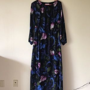 Long Sleeved Floral Maxi Dress